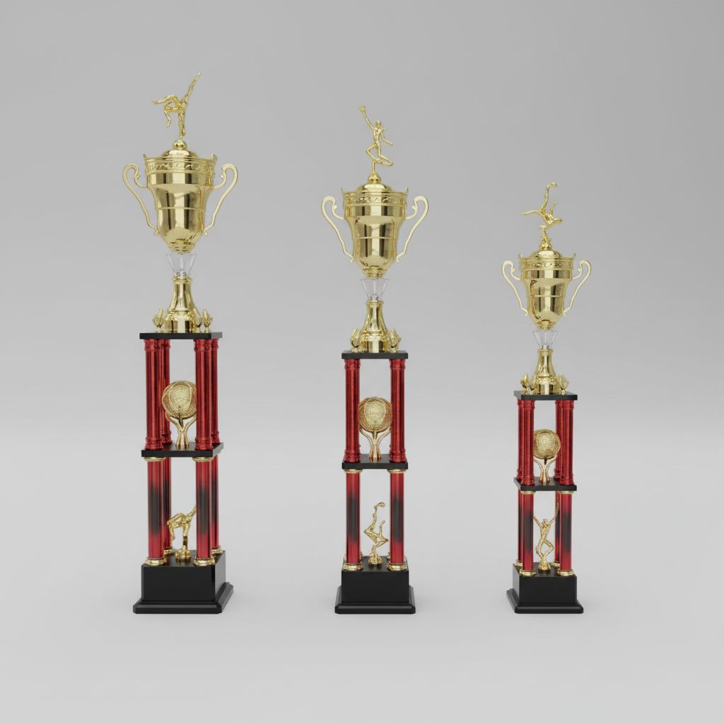 Gymnastics Trophy Set free 3D printable STL