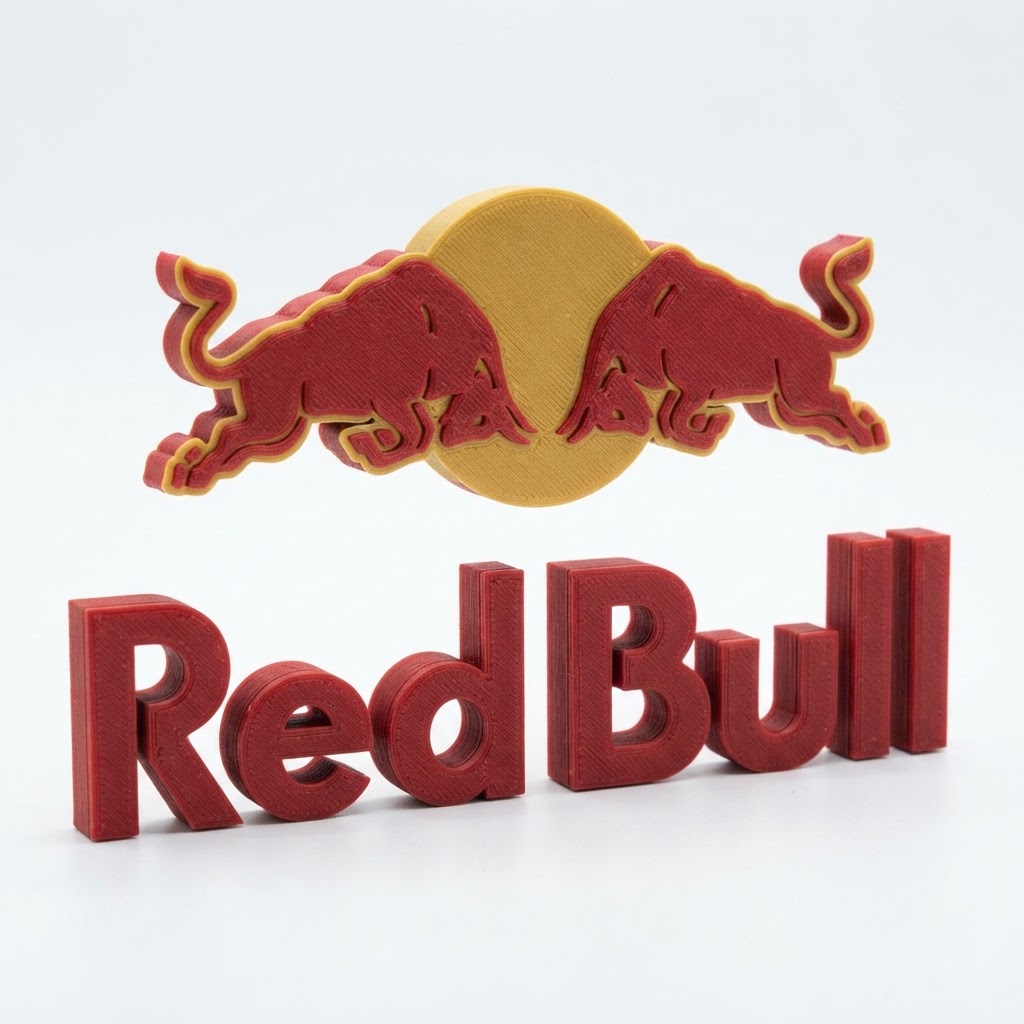 Red Bull Logo Model free 3D printable STL