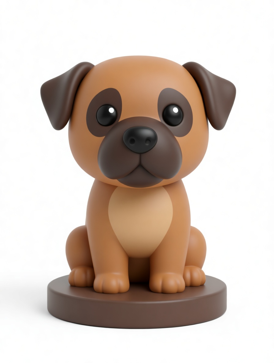 Pug Dog Figurine free 3D printable STL