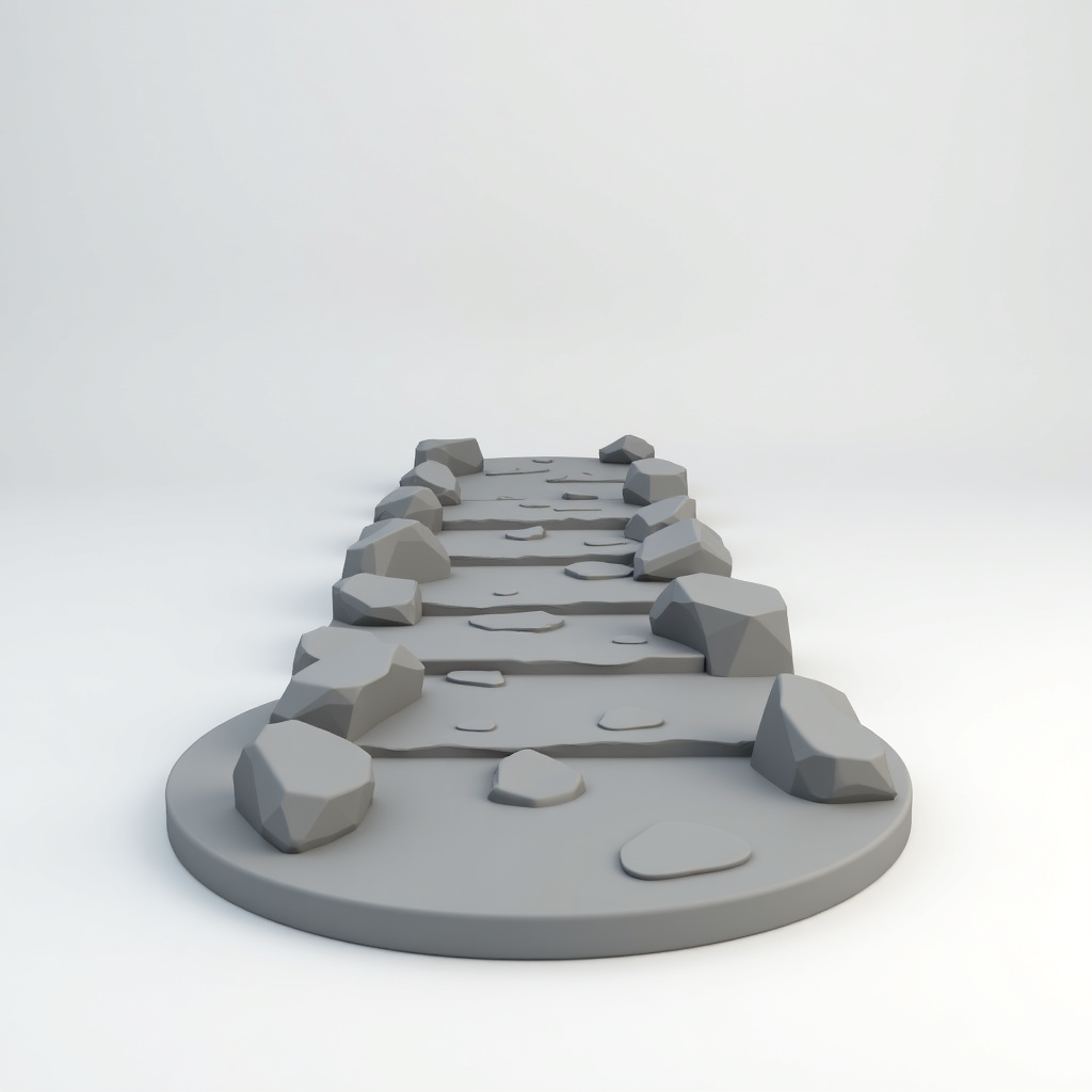 Rock Pathway Design free 3D printable STL