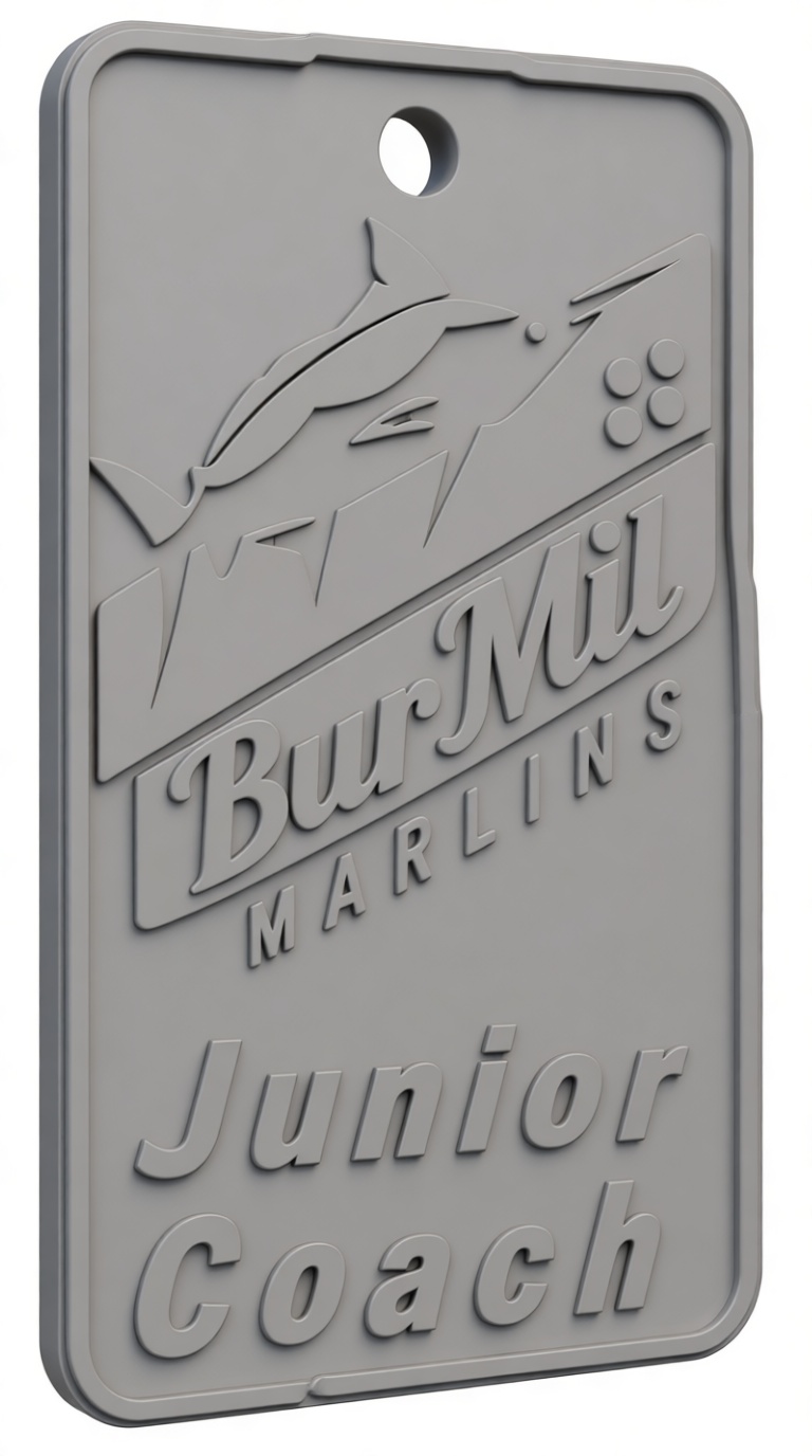 BurMil Marlins Coach Tag free 3D printable STL