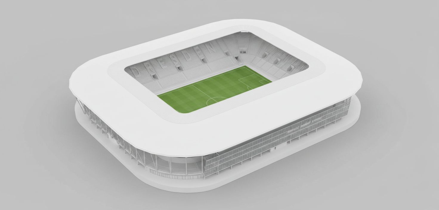 Football Stadium Model free 3D printable STL