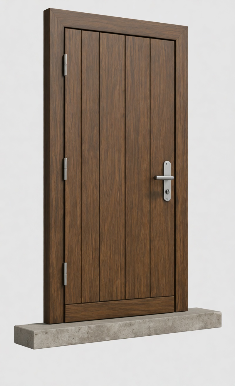 Wooden Panel Door Model free 3D printable STL
