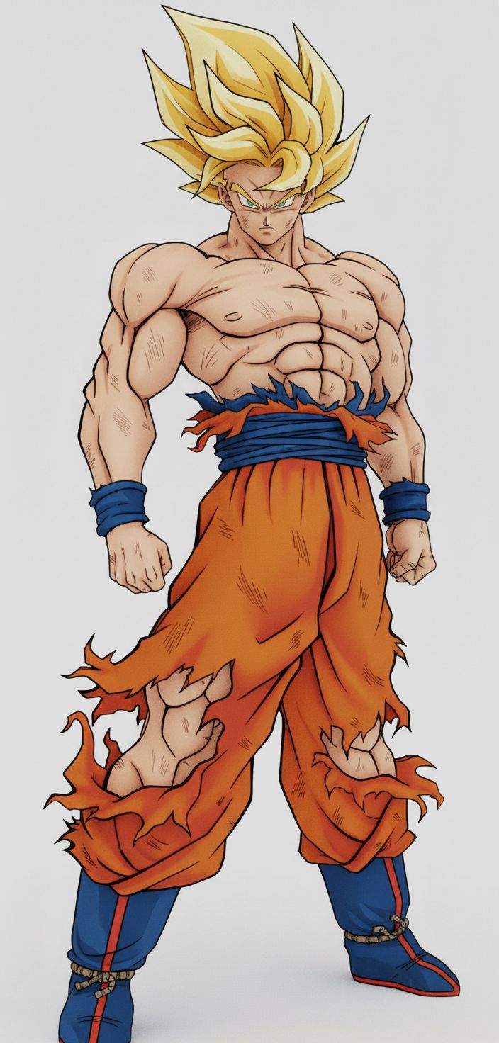 Super Saiyan Goku Figurine free 3D printable STL