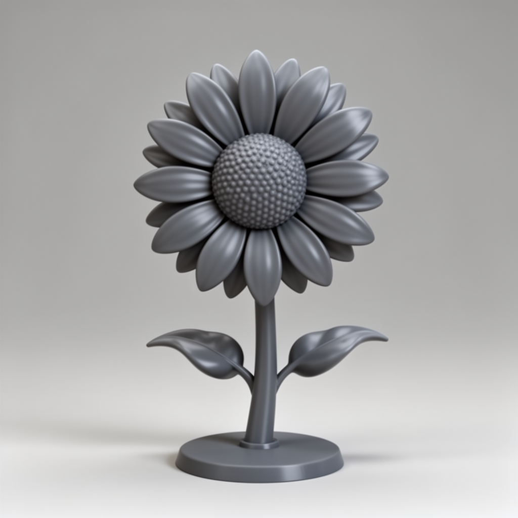 Sunflower Figurine free 3D printable STL