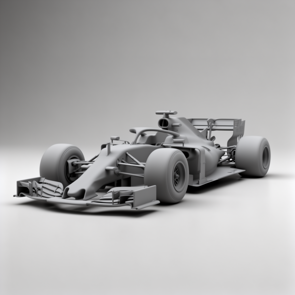 F1 Racing Car Model free 3D printable STL