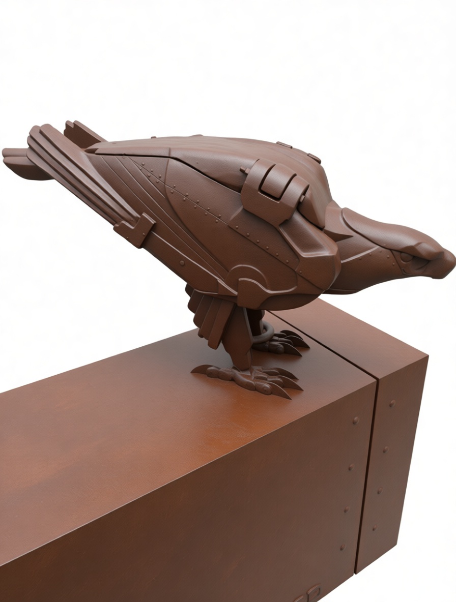 Mechanical Raven Model free 3D printable STL