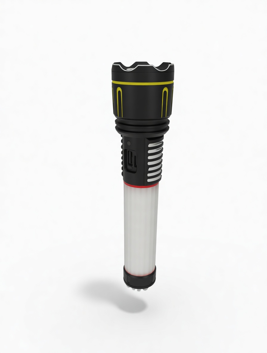 Tactical LED Flashlight Model free 3D printable STL