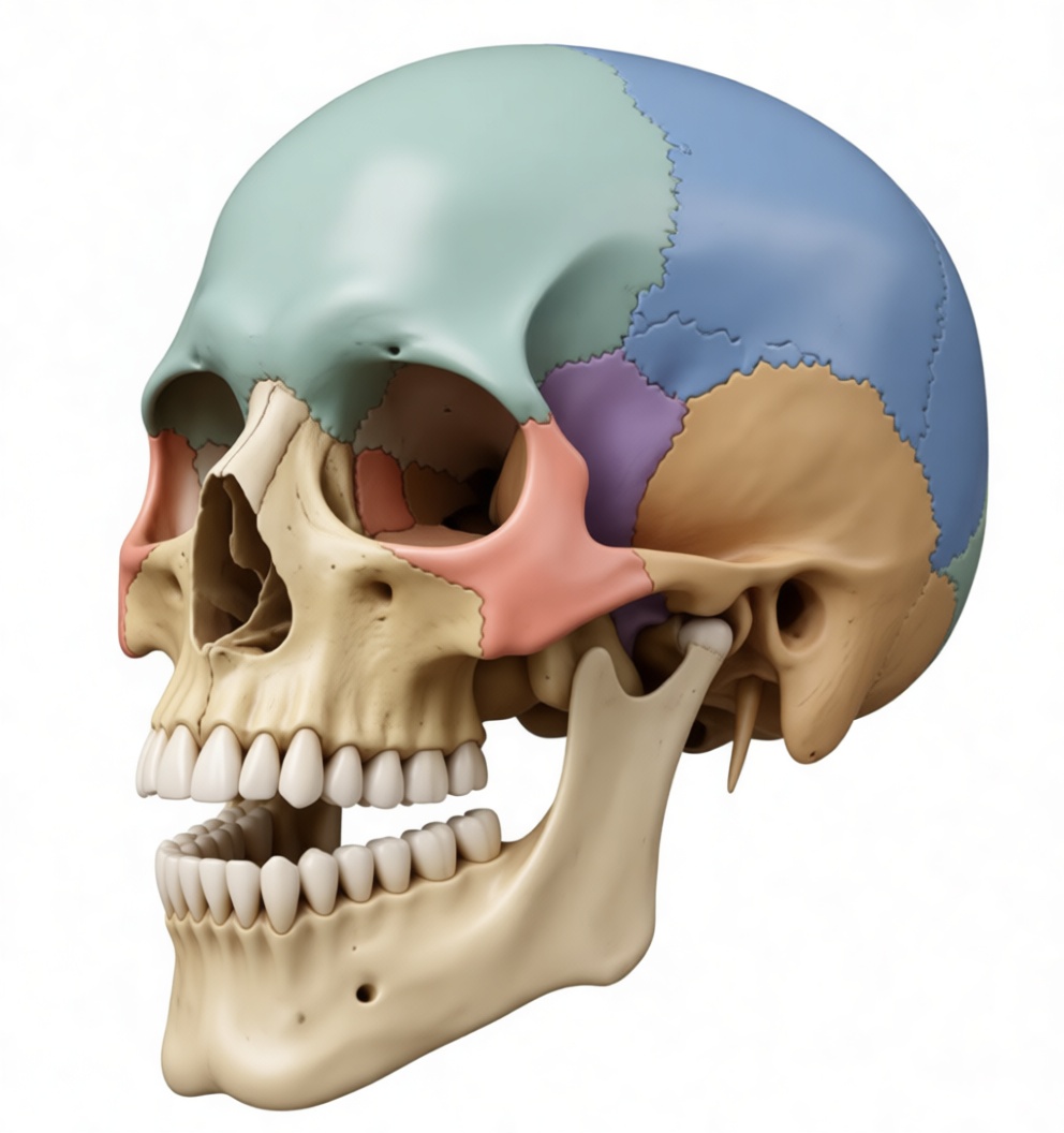 Human Skull Anatomy Model free 3D printable STL