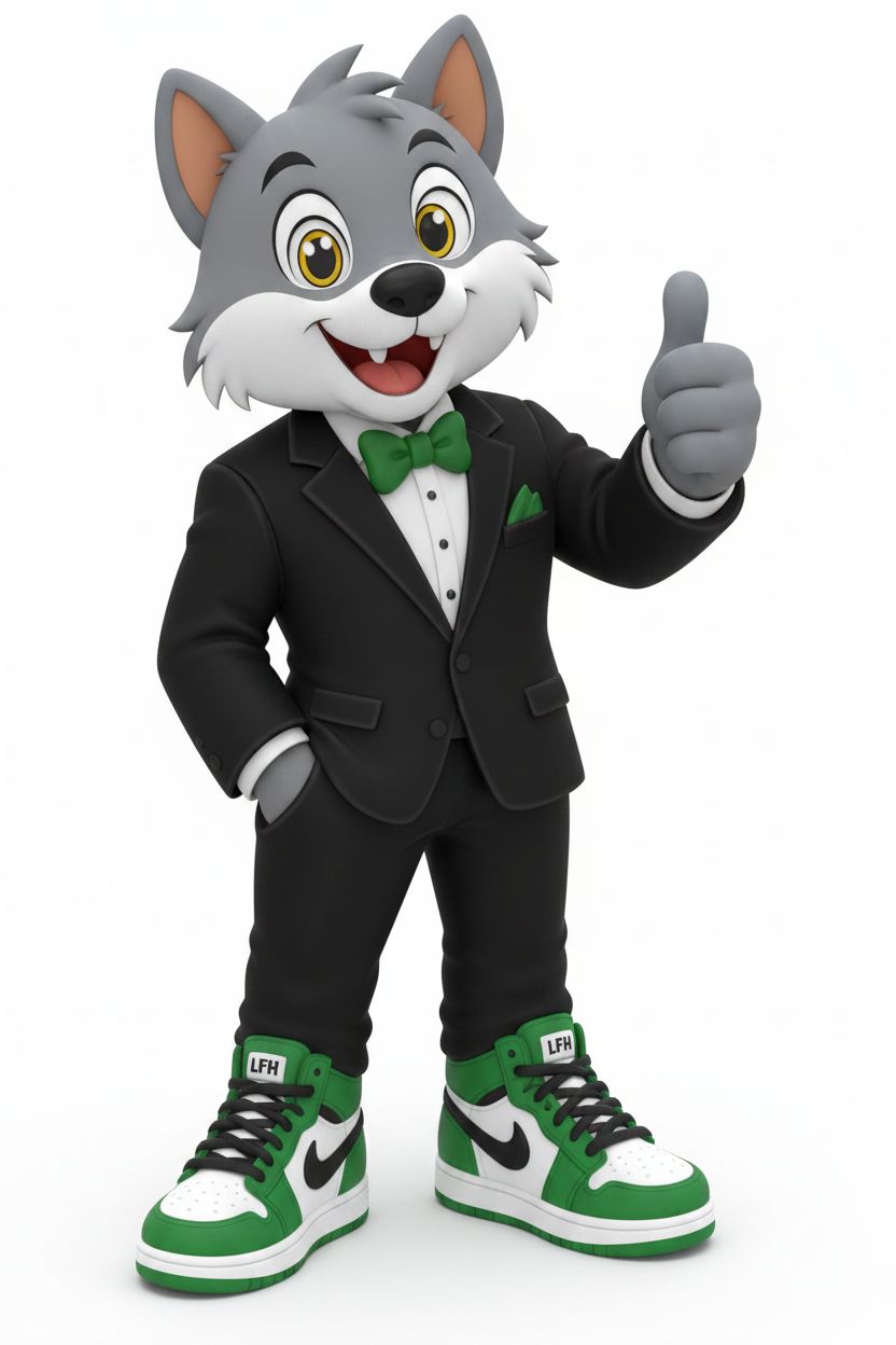 Cartoon Wolf Figurine free 3D printable STL