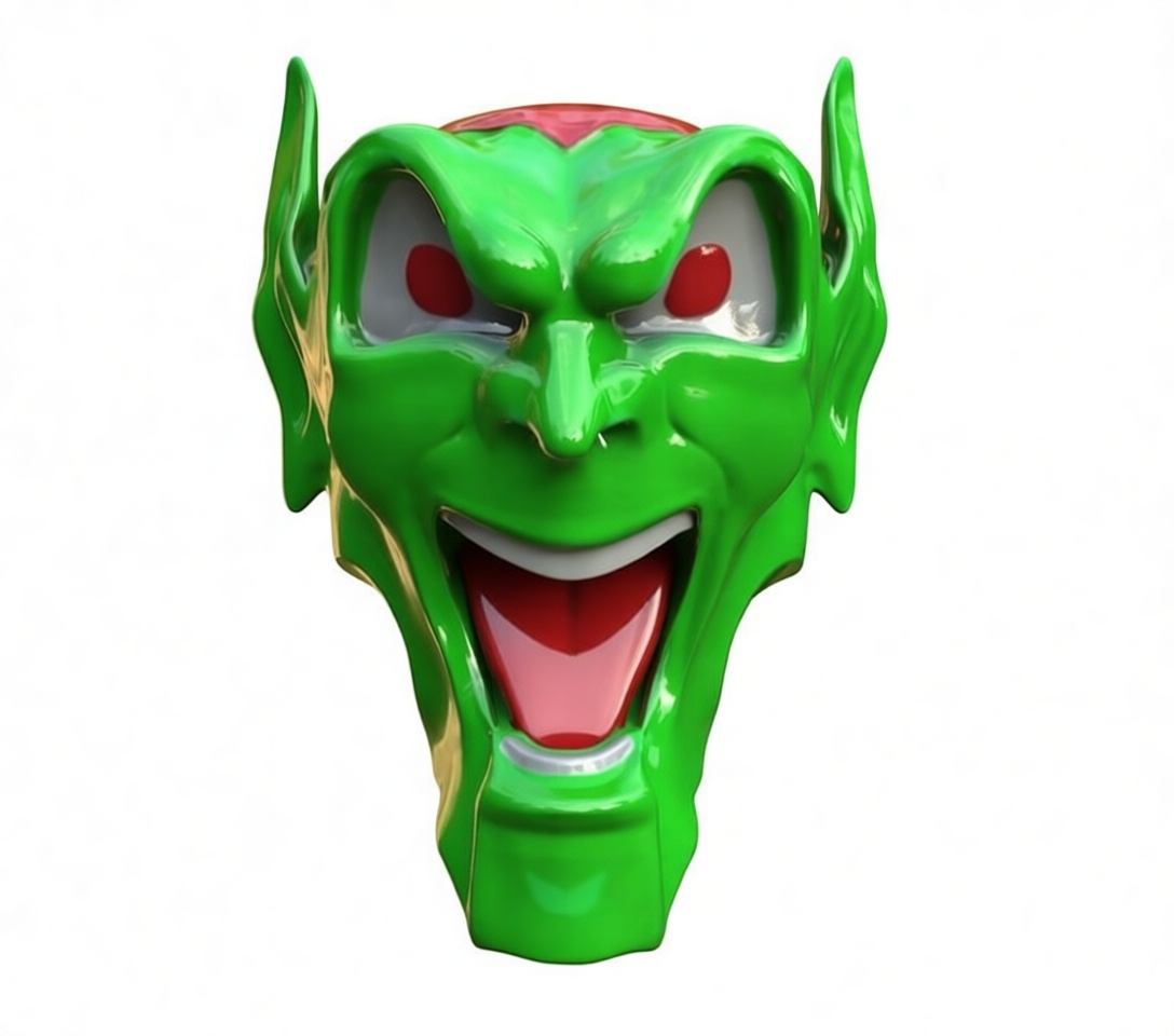 Green Goblin Mask free 3D printable STL