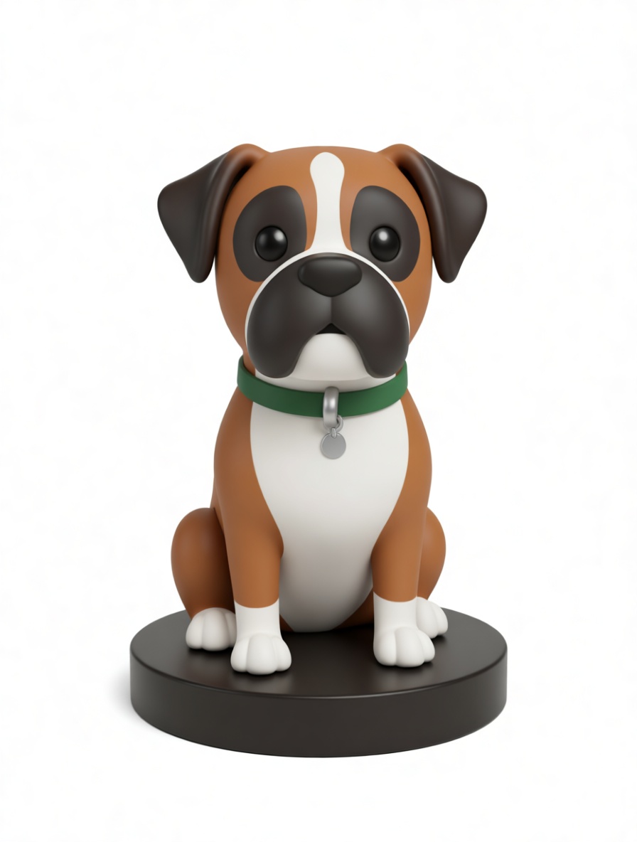 Boxer Dog Figurine free 3D printable STL