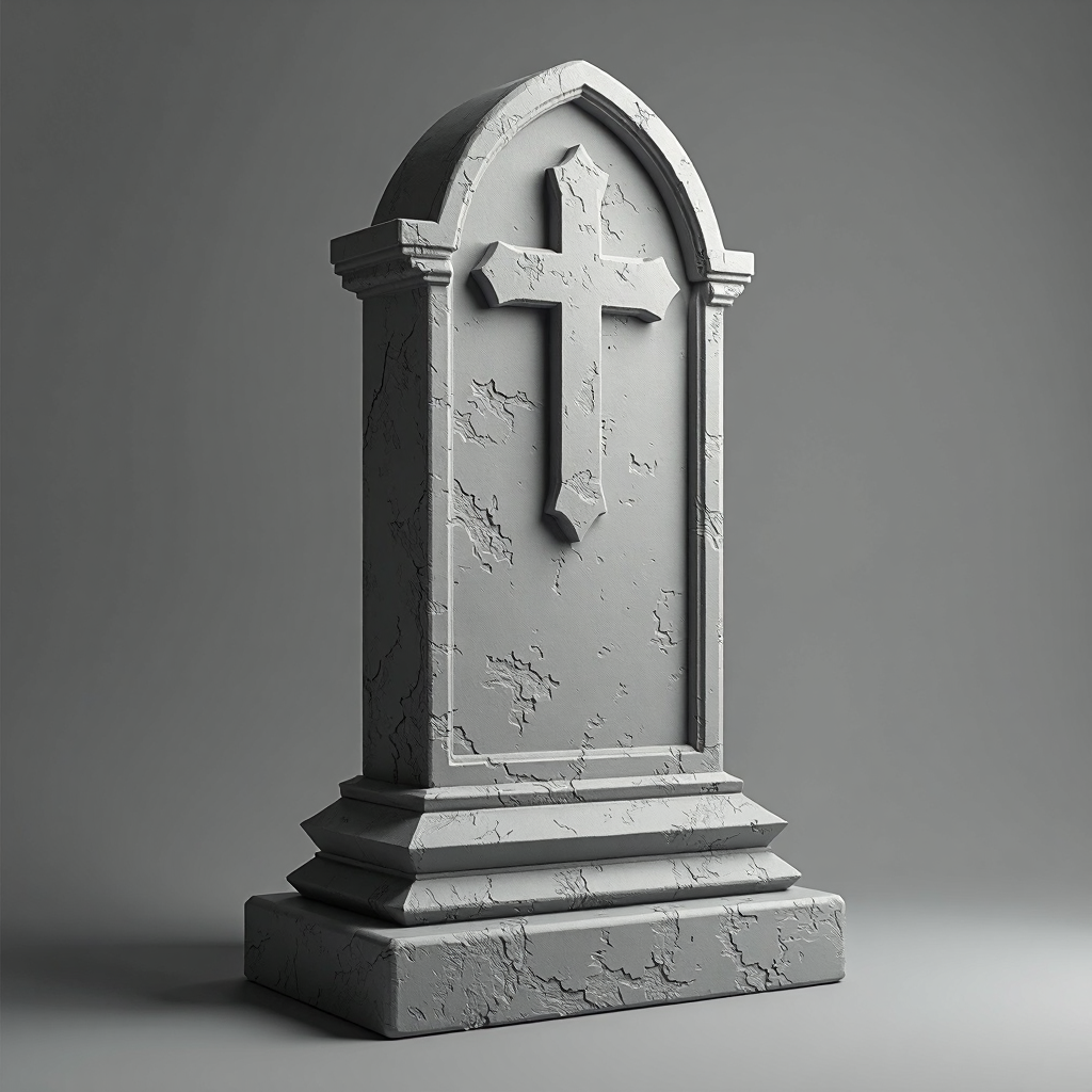 Halloween Gravestone Statue free 3D printable STL