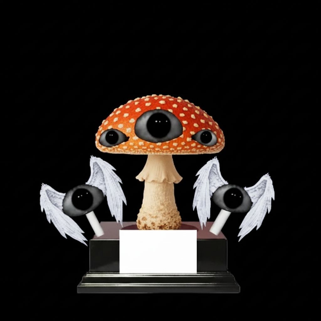 Flying Eye Mushroom Statue free 3D printable STL