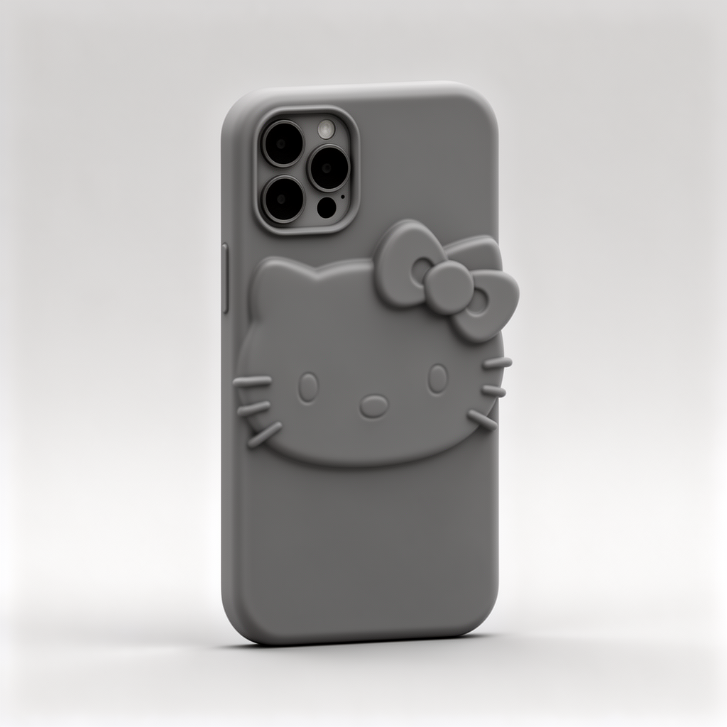 Hello Kitty iPhone Case free 3D printable STL