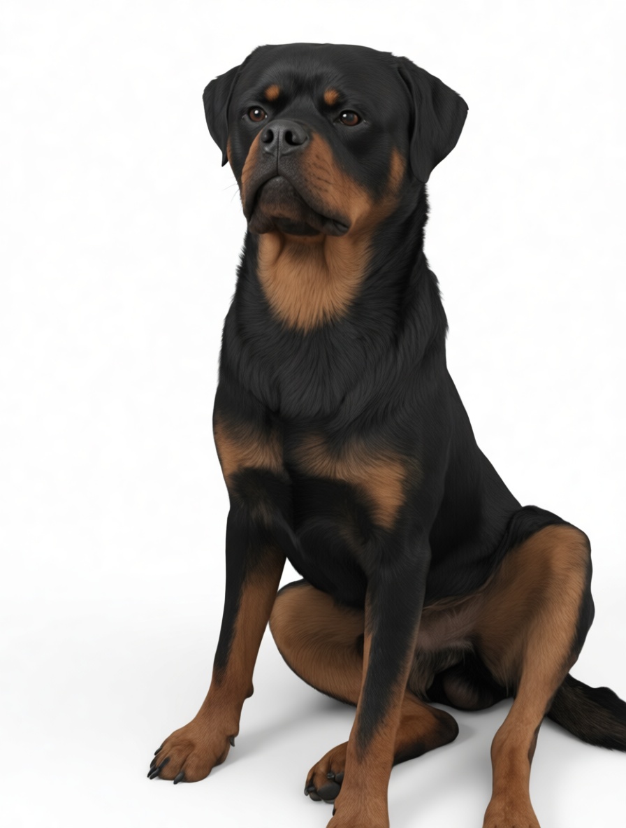 Rottweiler Dog Figurine free 3D printable STL