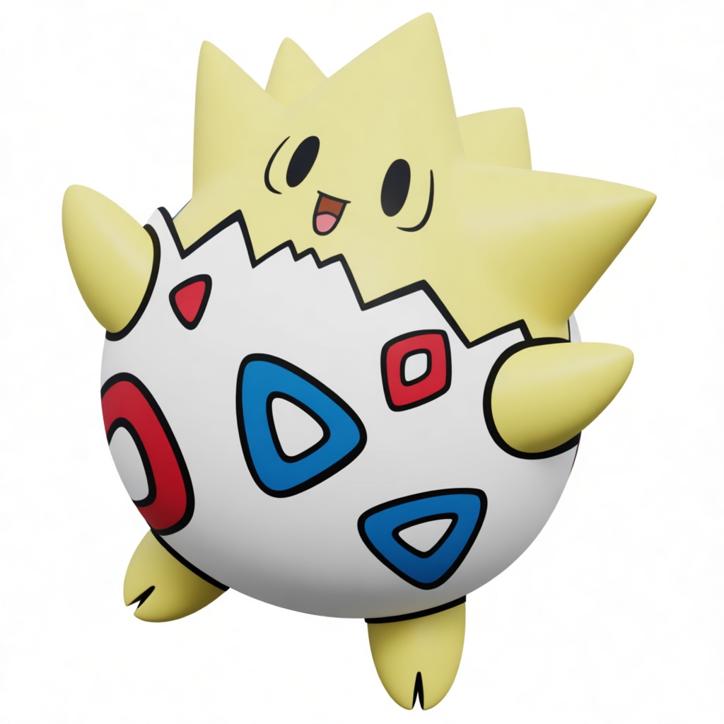 Togepi Figurine free 3D printable STL