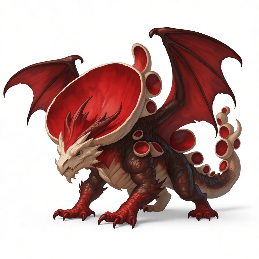 Myconid Dragon Figurine free 3D printable STL
