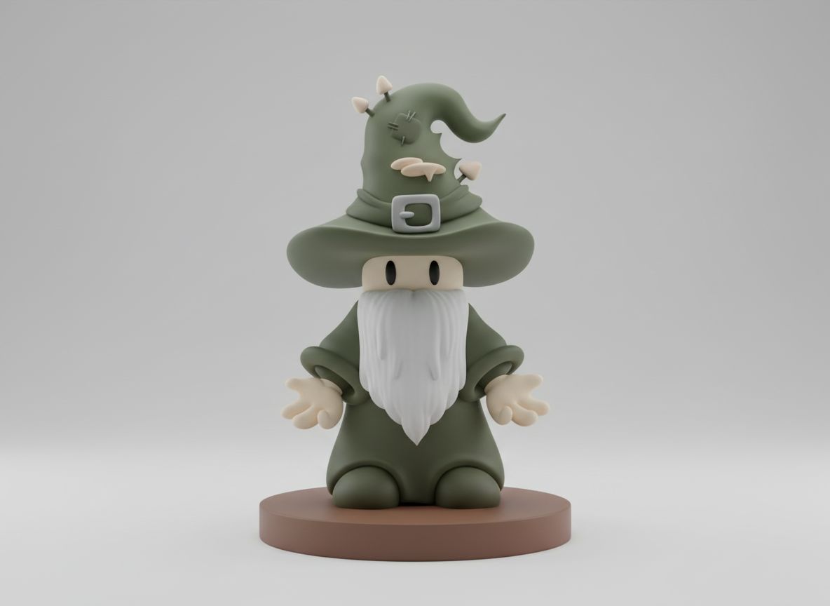 Wizard Character Figure free 3D printable STL