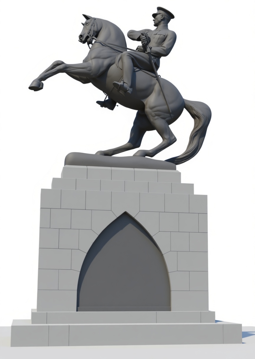 Equestrian Statue Figurine free 3D printable STL