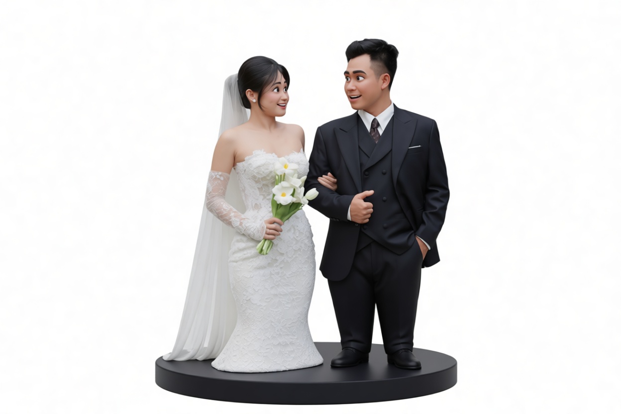 Wedding Couple Figurine free 3D printable STL