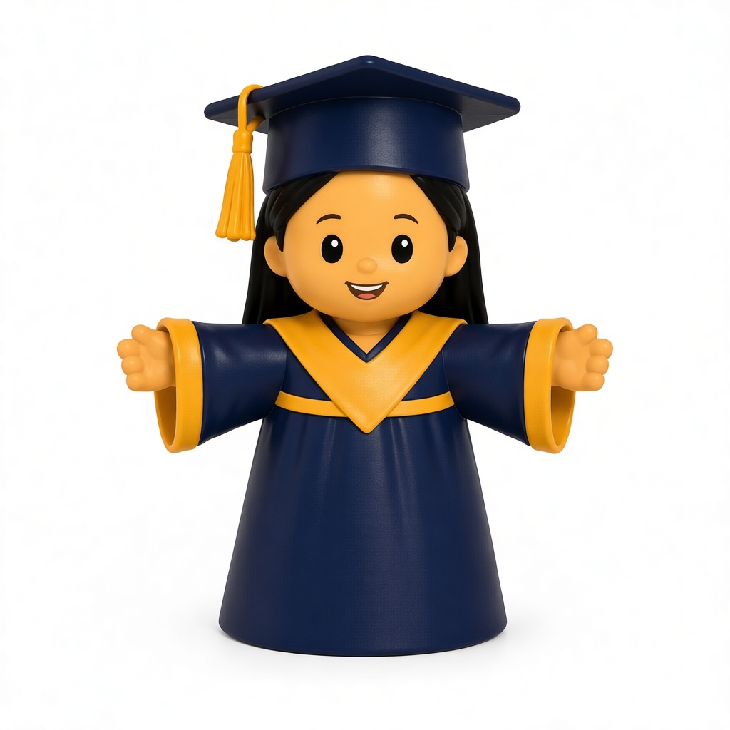 Graduation Girl Figurine - Free 3D Printable STL File