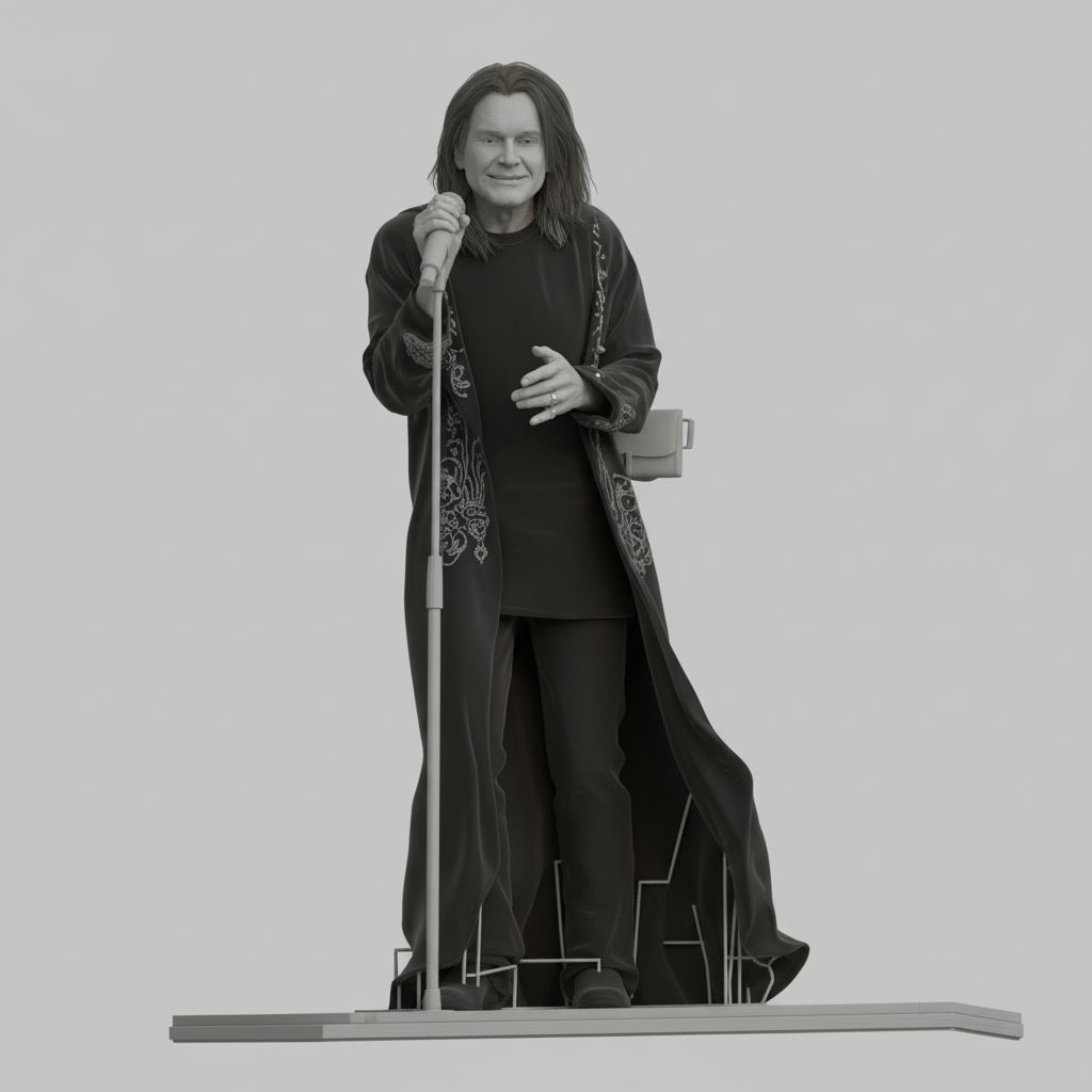 Ozzy Osbourne Figurine free 3D printable STL