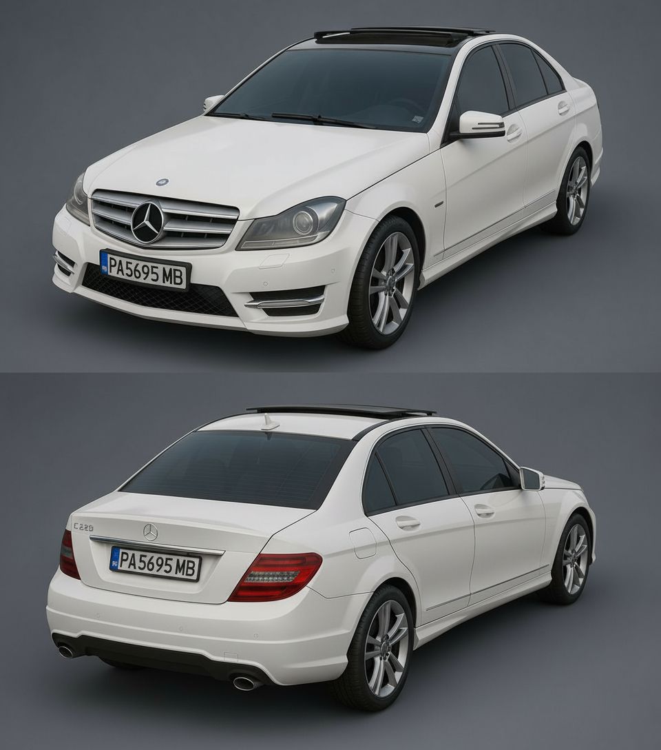 Mercedes-Benz C220 Sedan Model free 3D printable STL