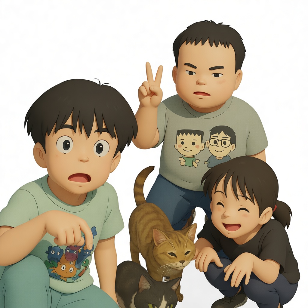 Japanese Siblings Figurines free 3D printable STL