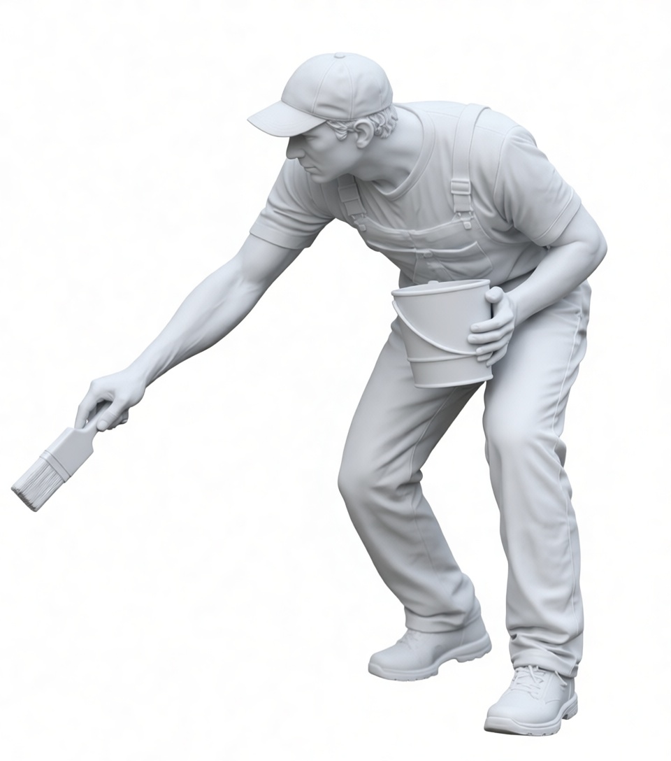 Painter Figurine free 3D printable STL