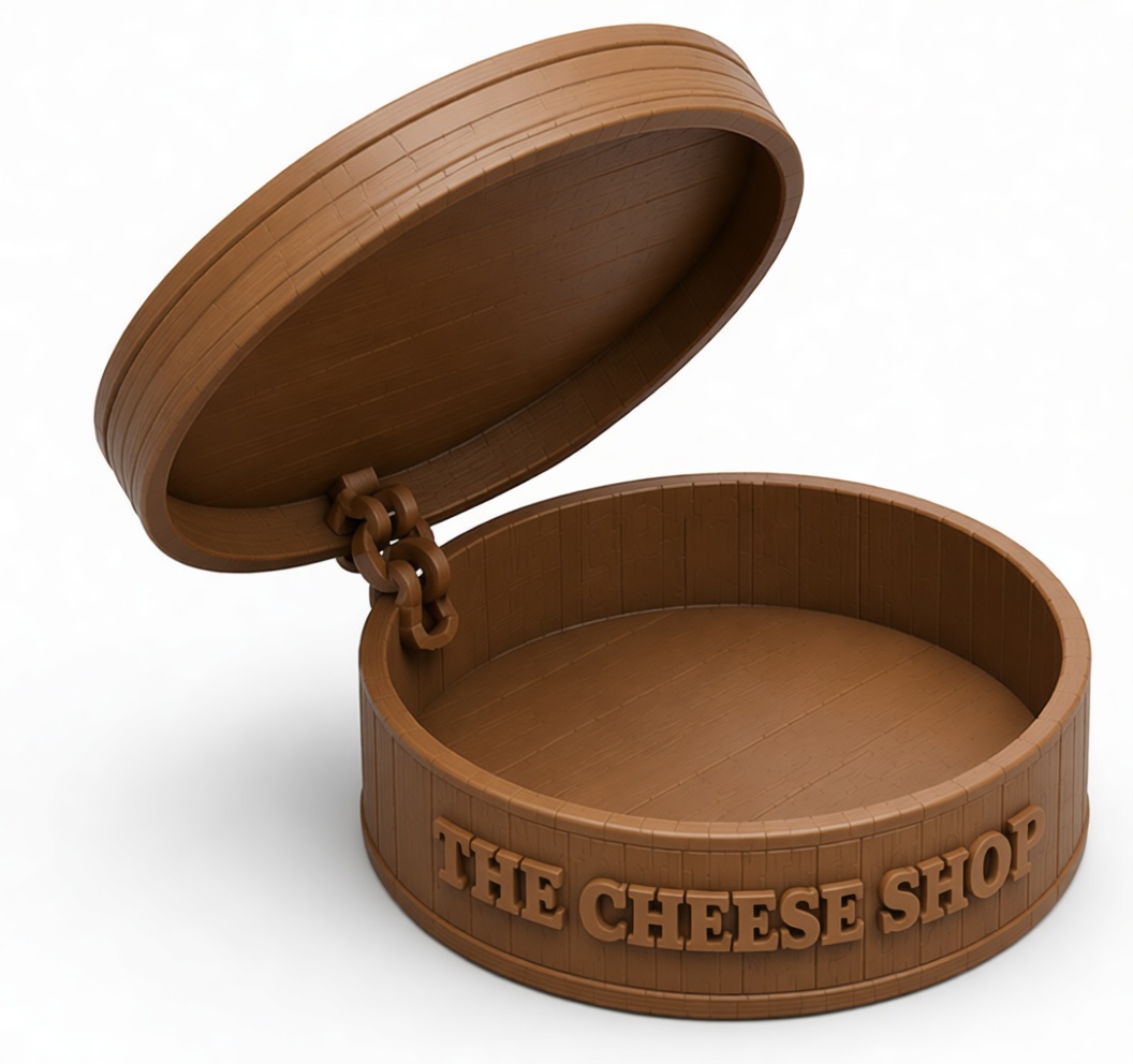 Cheese Shop Box Model free 3D printable STL
