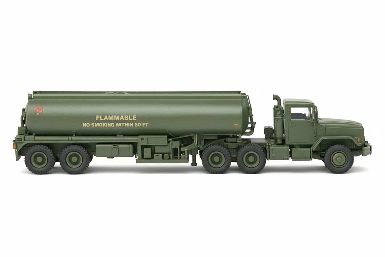 Military Fuel Tanker Truck free 3D printable STL