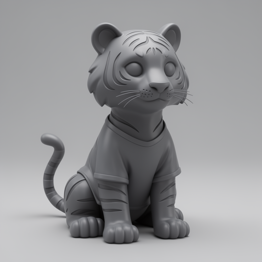 Bengal Tiger Figurine free 3D printable STL