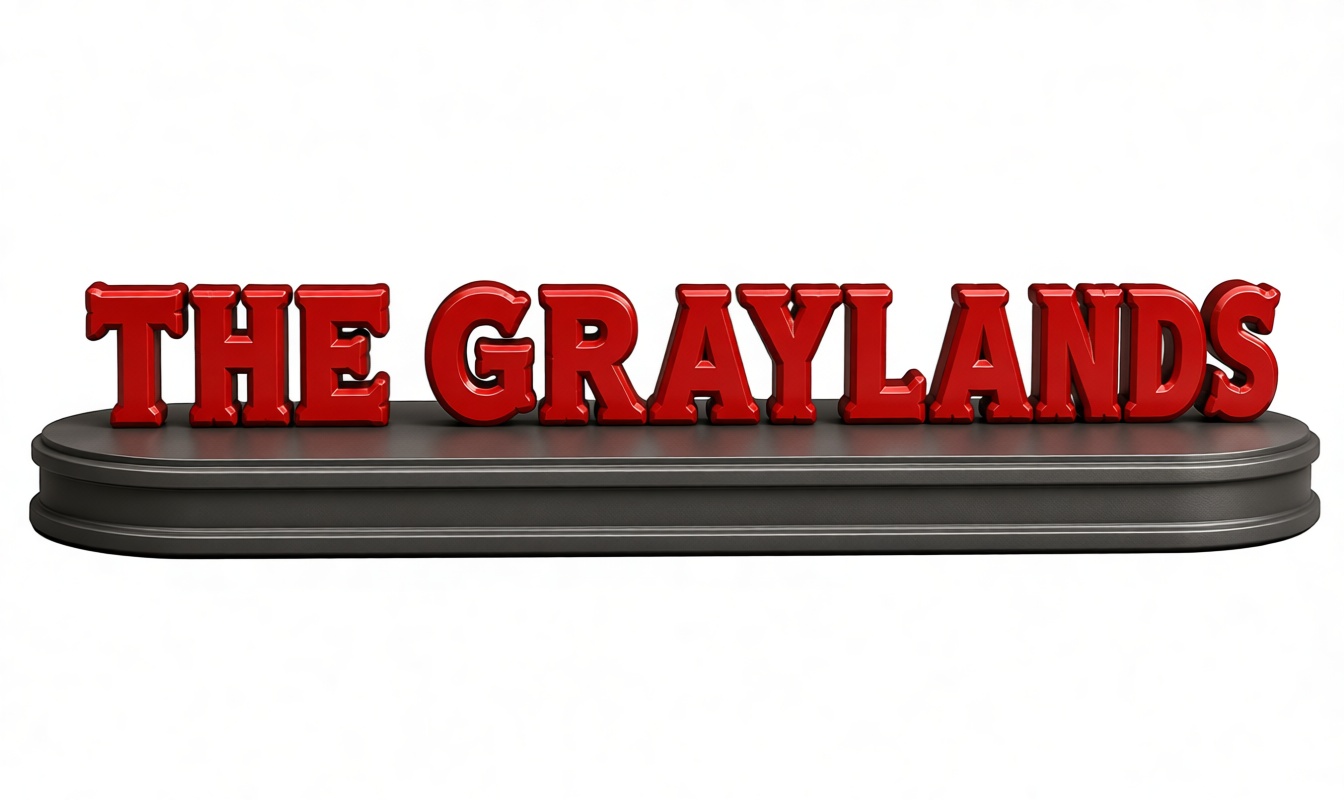 The Graylands Text Sculpture free 3D printable STL
