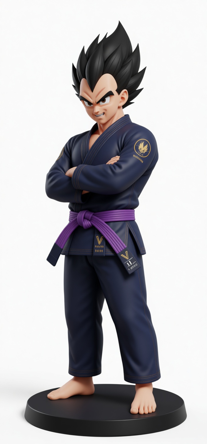 Vegeta Jiu-Jitsu Figurine free 3D printable STL