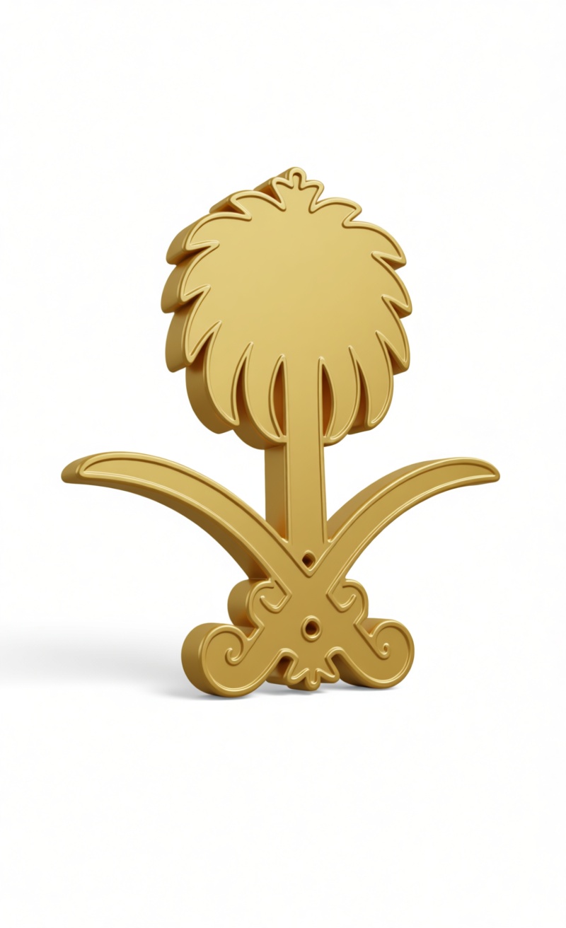 Saudi Arabia Emblem Model free 3D printable STL