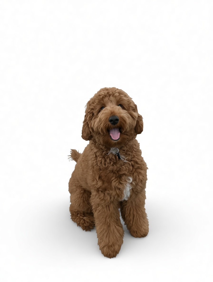 Goldendoodle Dog Figurine free 3D printable STL
