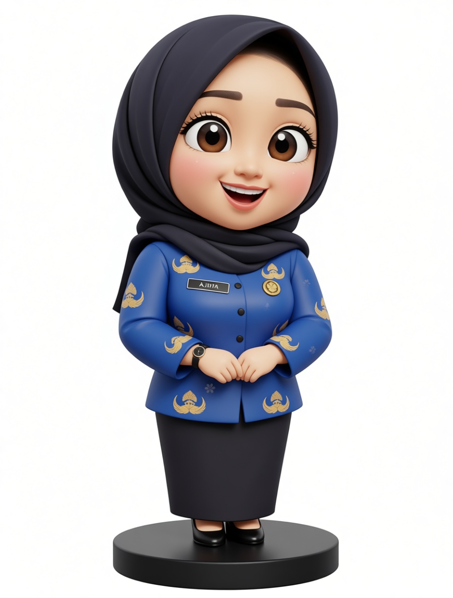 Hijab Woman Figurine free 3D printable STL