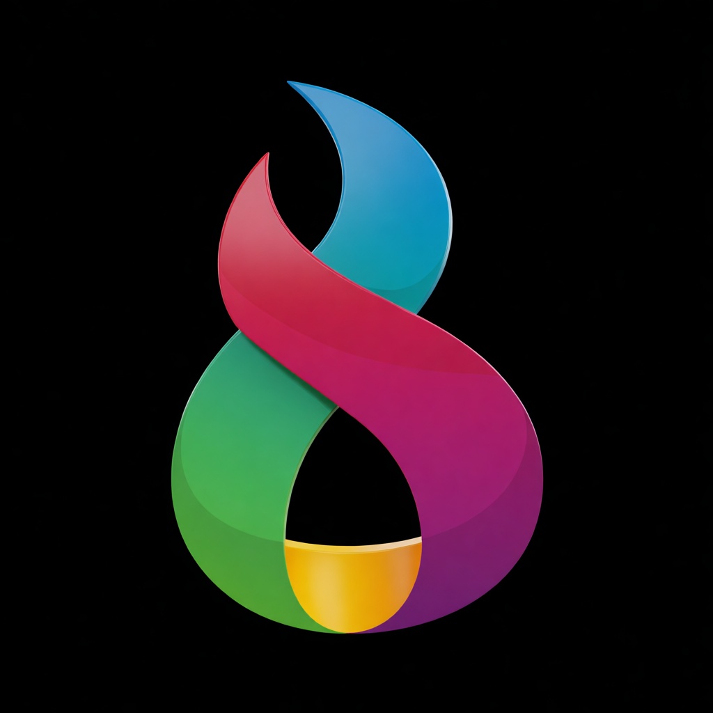 Colorful Infinity Sculpture free 3D printable STL