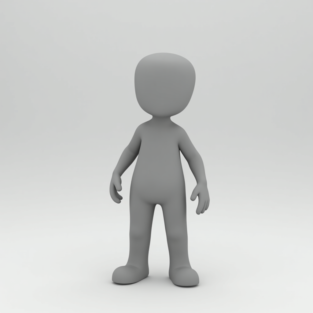 Minimalist Character Figure free 3D printable STL