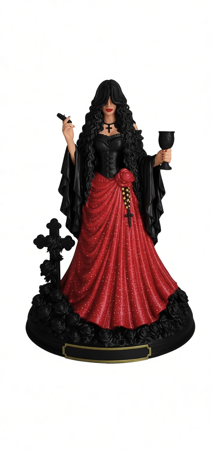 Gothic Witch Figurine free 3D printable STL
