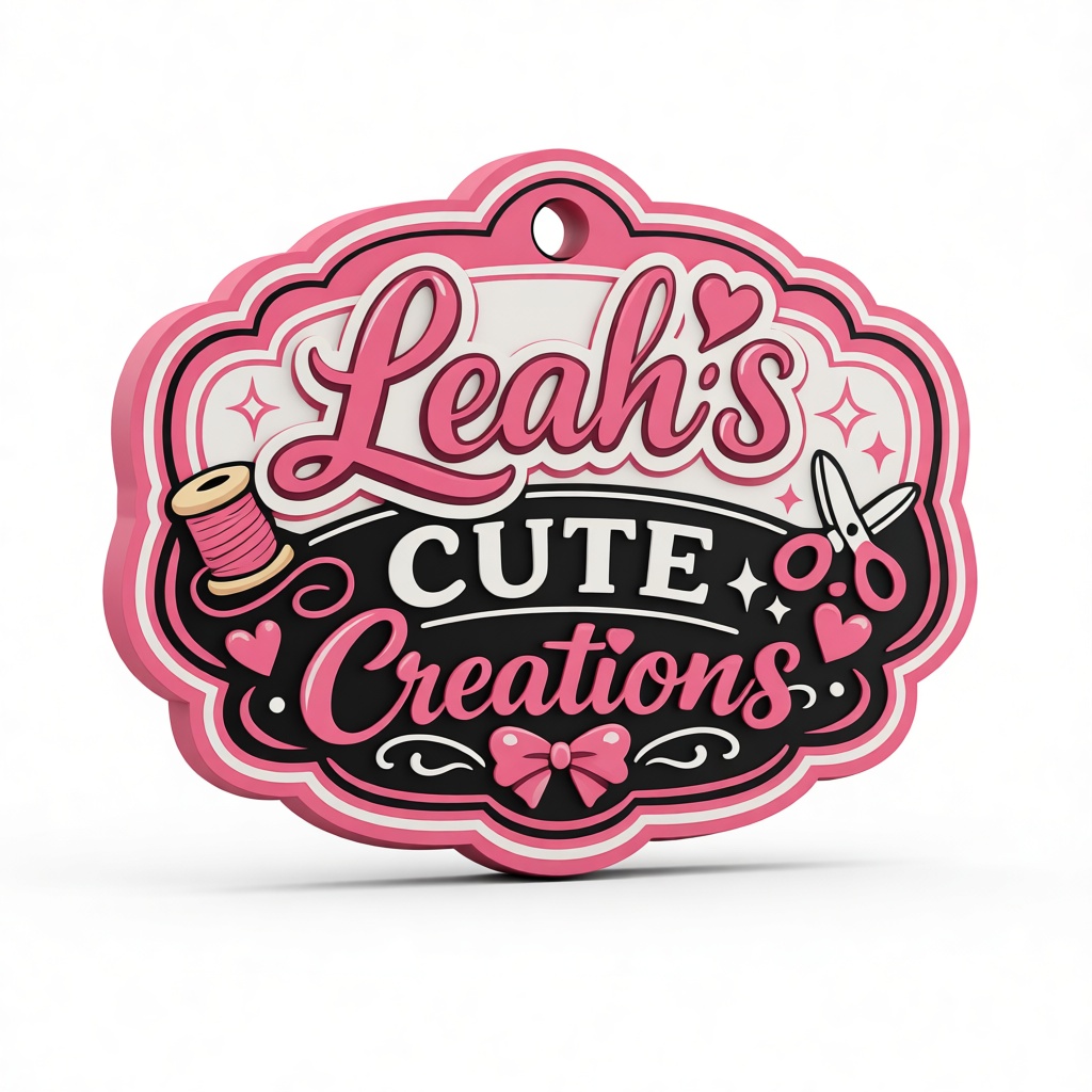 Leah's Creations Sign free 3D printable STL