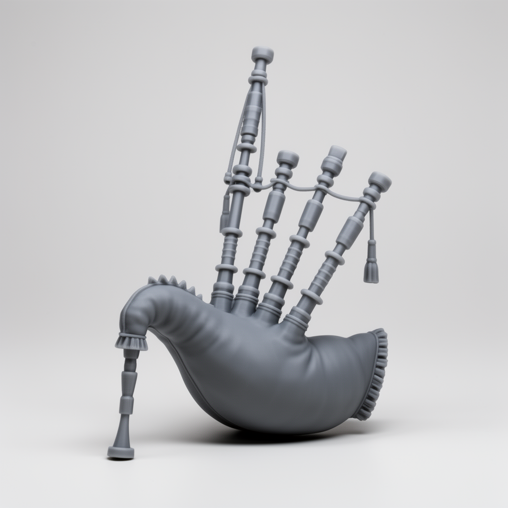 Scottish Bagpipes Model free 3D printable STL