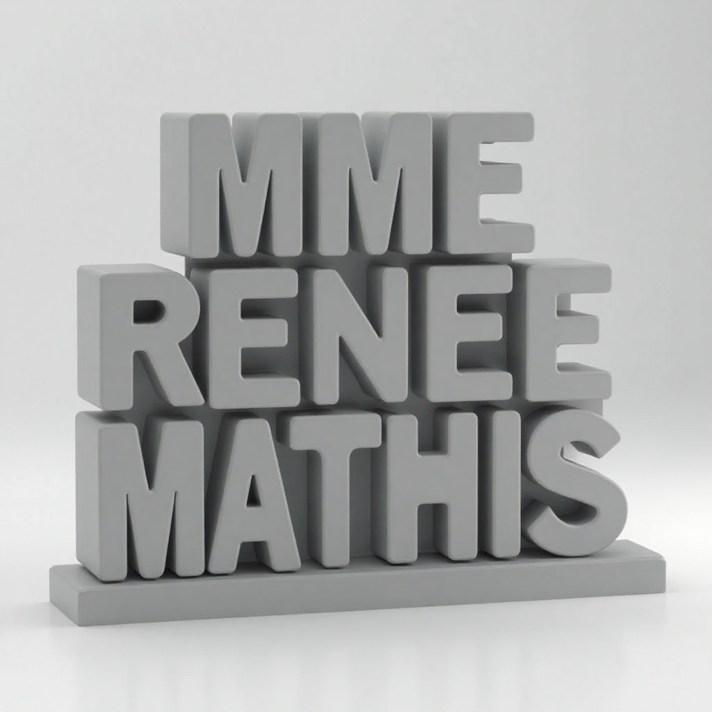 MME Renee Mathis Sign free 3D printable STL