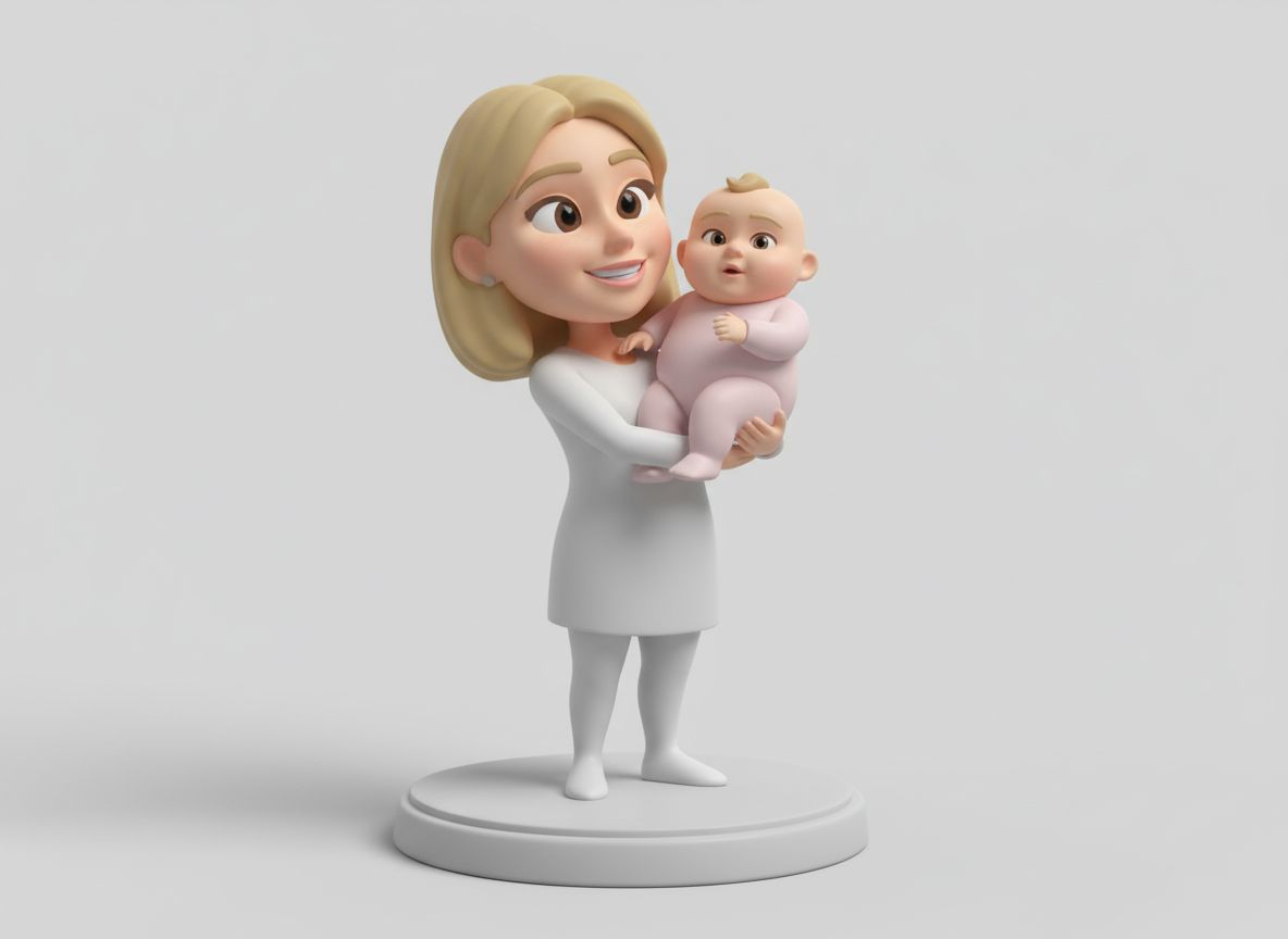 Mother Holding Baby Figurine free 3D printable STL