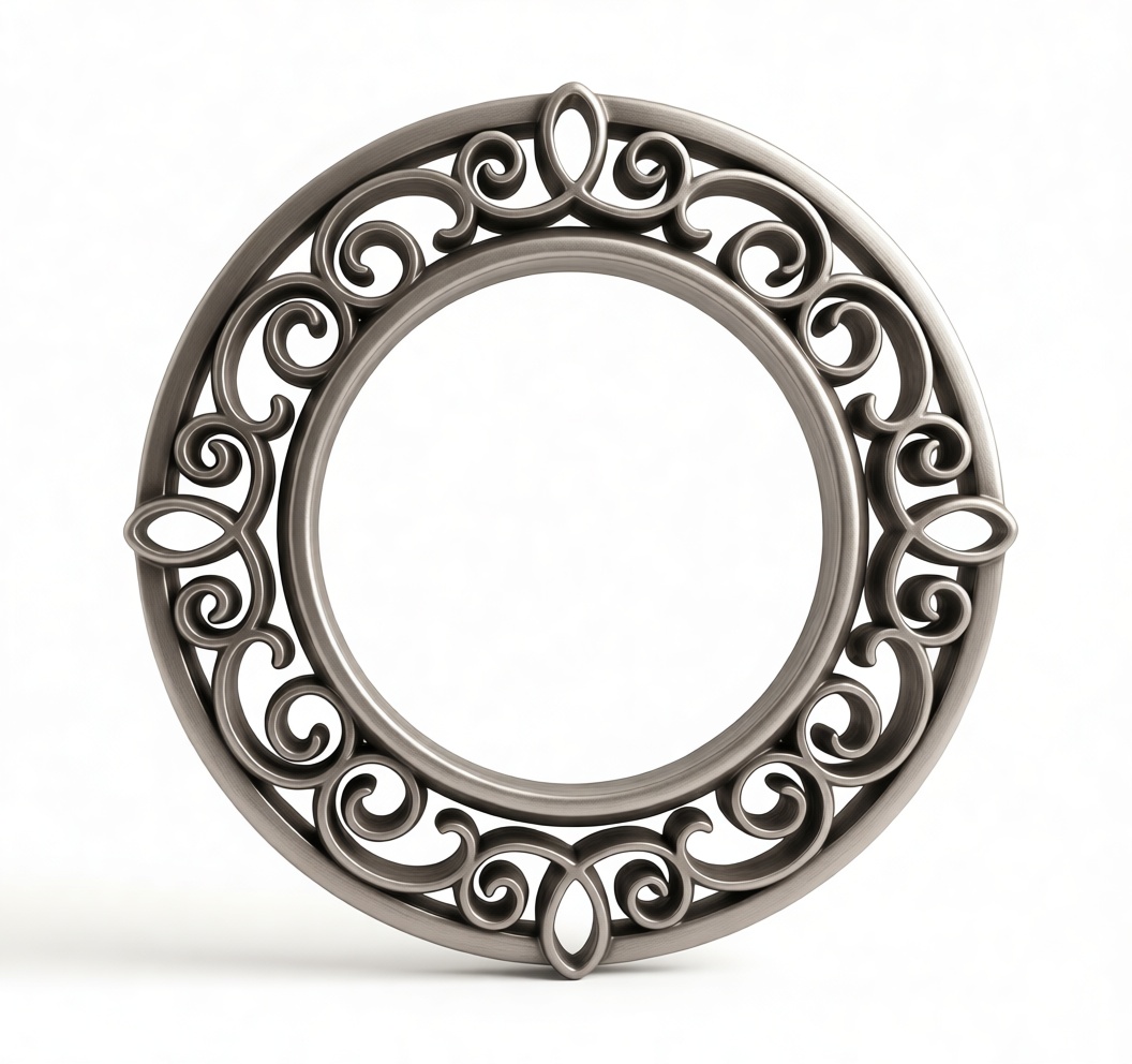 Ornate Circular Frame free 3D printable STL