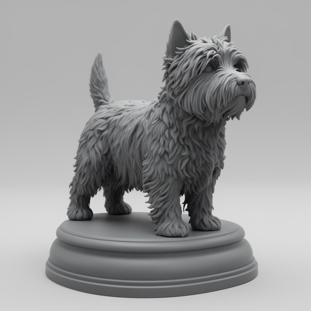 Cairn Terrier Figurine free 3D printable STL