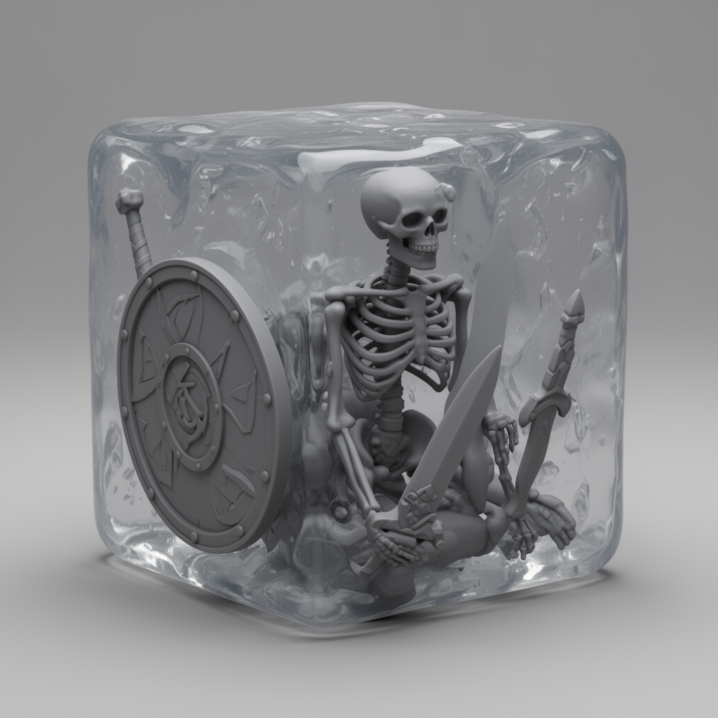 Gelatinous Cube Miniature free 3D printable STL