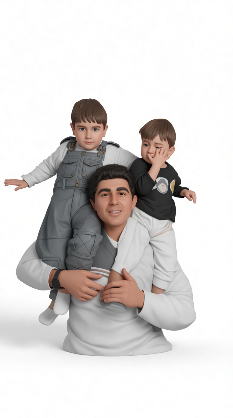 Father and Sons Bust free 3D printable STL
