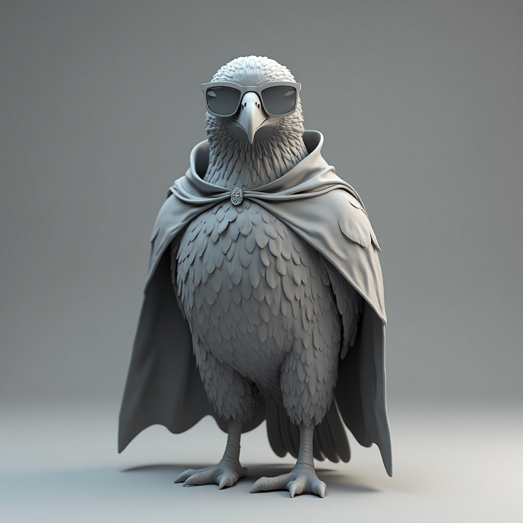Suspicious Eagle Figurine